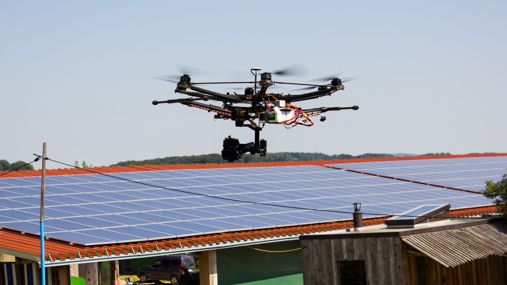 hochauflösenden Fotografie von Solaranlagen