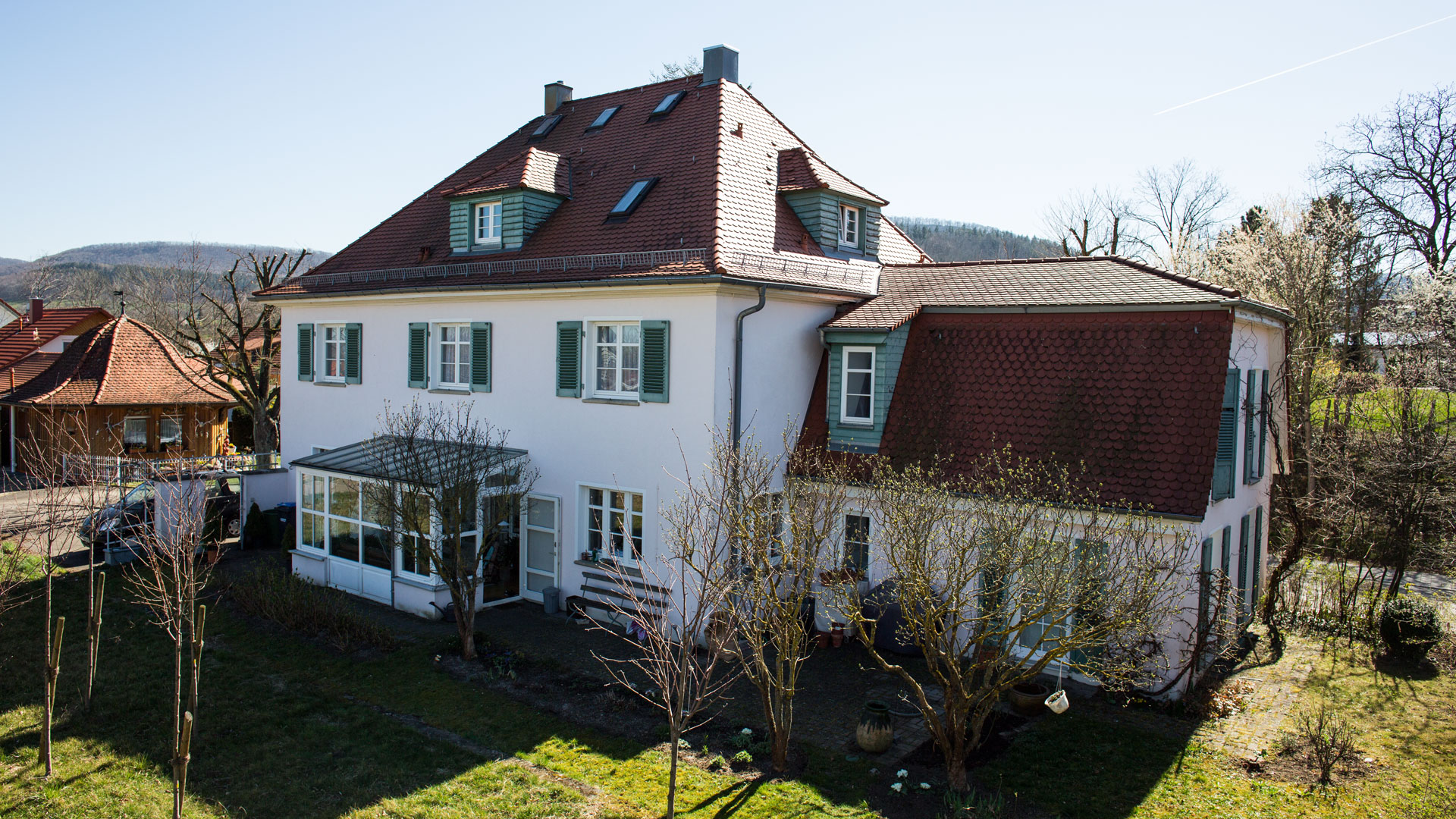 Luftaufnahmen einer Immobilie