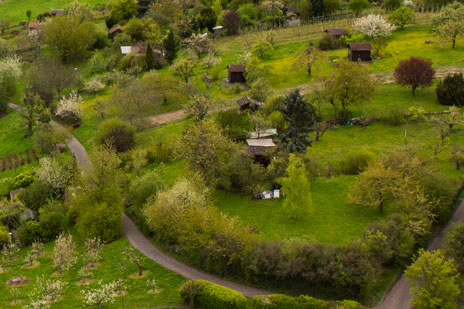 Luftbildaufnahme Ihrer Gartenanlagen