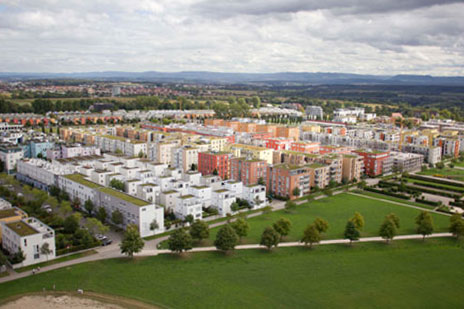 Outdoor Luftbildaufnahme von Immobilien